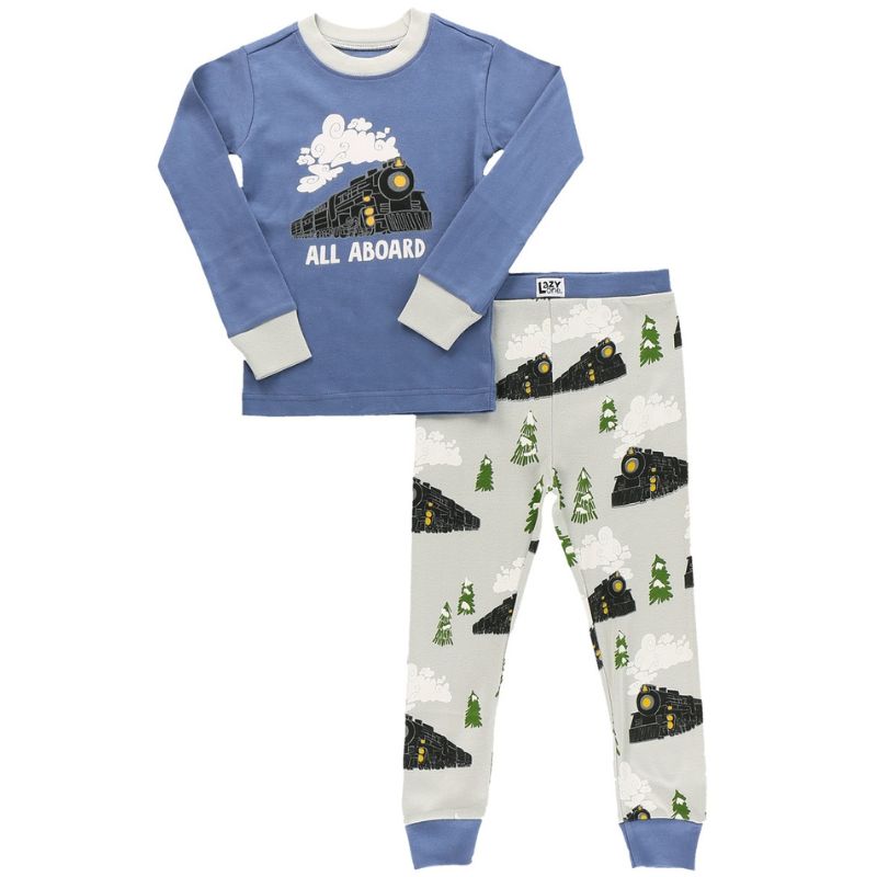 All Aboard Blue Kid's PJ Set